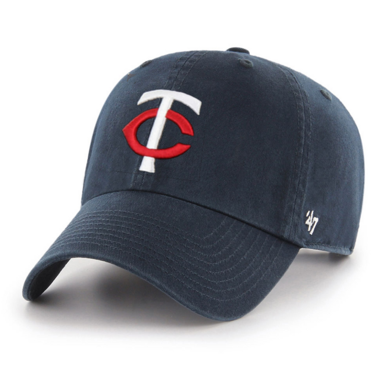 Minnesota Twins Youth '47 Navy TC Logo Adjustable Clean Up Hat