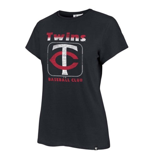 Minnesota Twins '47 Brand Women's Navy Stereo Frankie Tee Womens 47 Brand