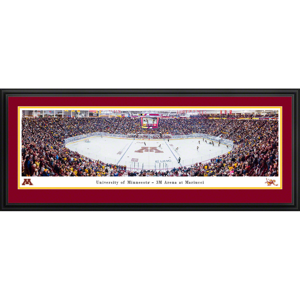 Minnesota Golden Gophers Hockey Mariucci Arena Panoramic Picture (In-Store Pickup) Collectibles Blakeway Deluxe Frame