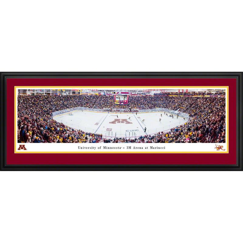 Minnesota Golden Gophers Hockey Mariucci Arena Panoramic Picture (In-Store Pickup) Collectibles Blakeway Deluxe Frame
