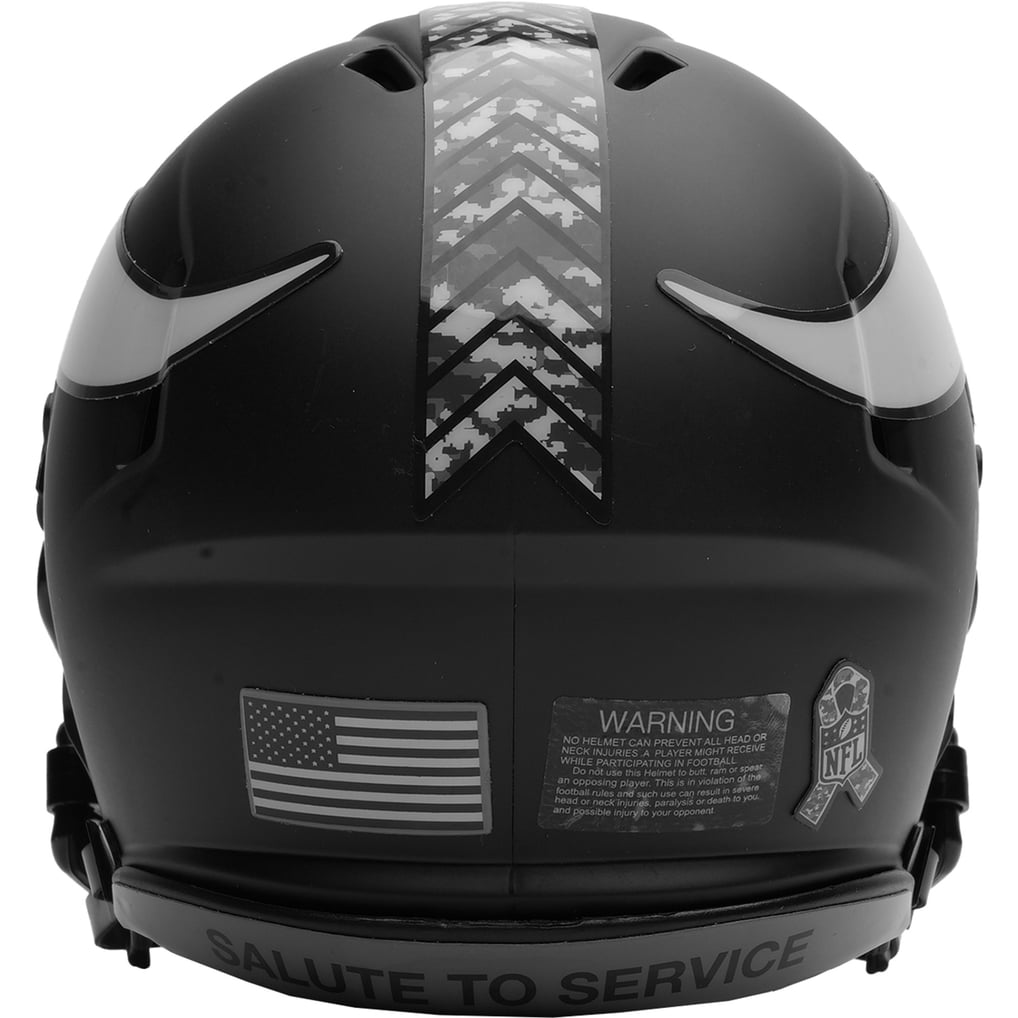 PRE-ORDER: Aaron Jones Autographed Minnesota Vikings Mini Helmet (Choose From List) Autographs FanHQ Vikings 2026 Salute To Service Mini