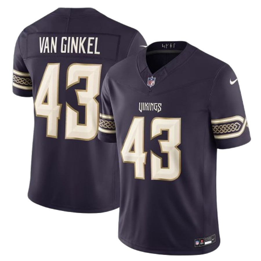 AVAILABLE IN-STORE ONLY! Andrew Van Ginkel Minnesota Vikings Purple Nike 2026 Rivalries Collection Stitched Limited Jersey Jersey Nike