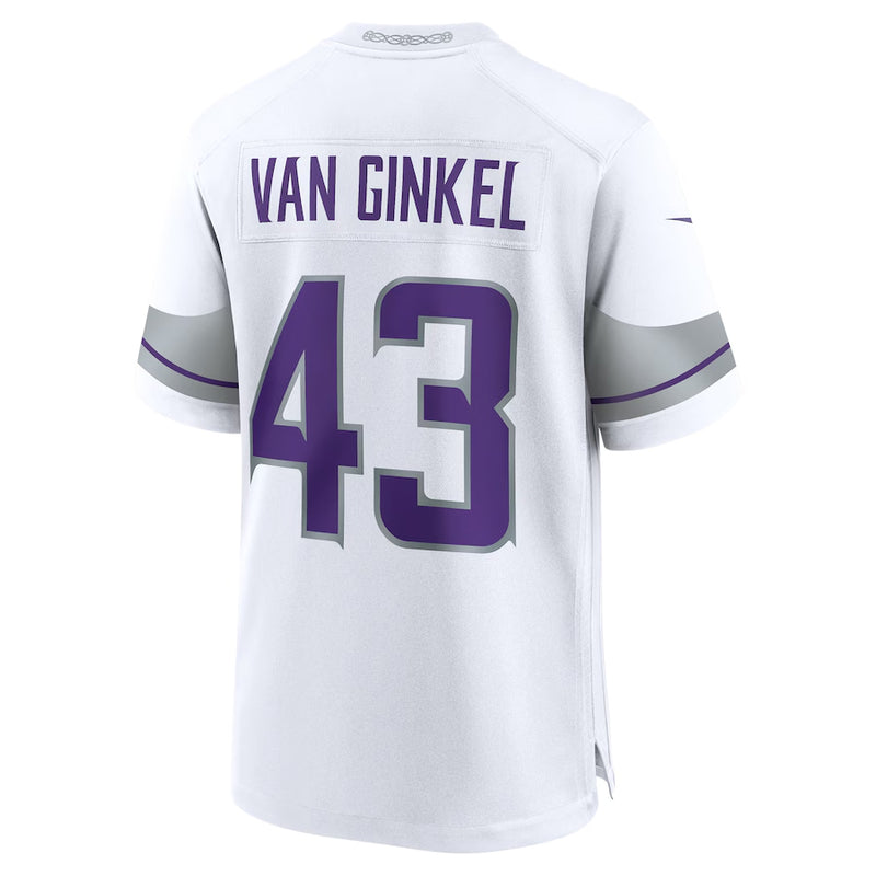 AVAILABLE IN-STORE ONLY! Andrew Van Ginkel Minnesota Vikings White Nike Alternate Game Jersey Jersey Nike