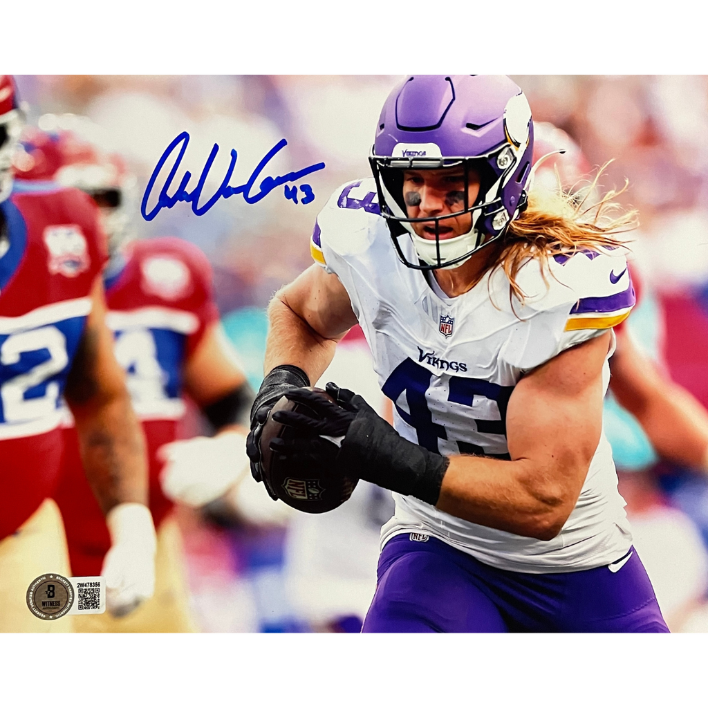 Andrew Van Ginkel Autographed Minnesota Vikings 8x10 Photo Autographs FanHQ