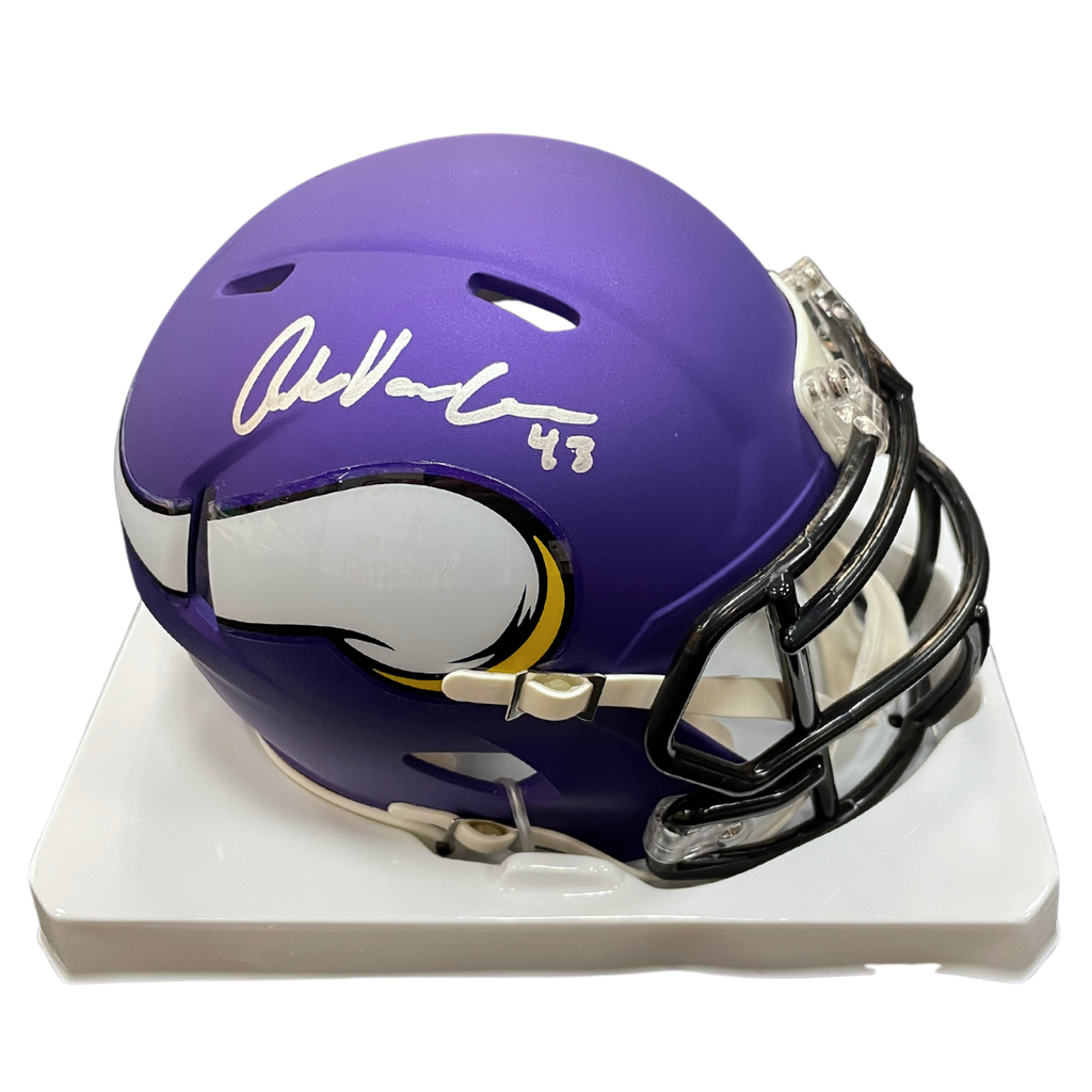 Andrew Van Ginkel Autographed Minnesota Vikings Speed Mini Helmet Autographs FanHQ