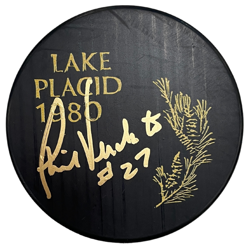 Phil Verchota Autographed Fan HQ Exclusive Lake Placid 1980 Puck Autographs FanHQ