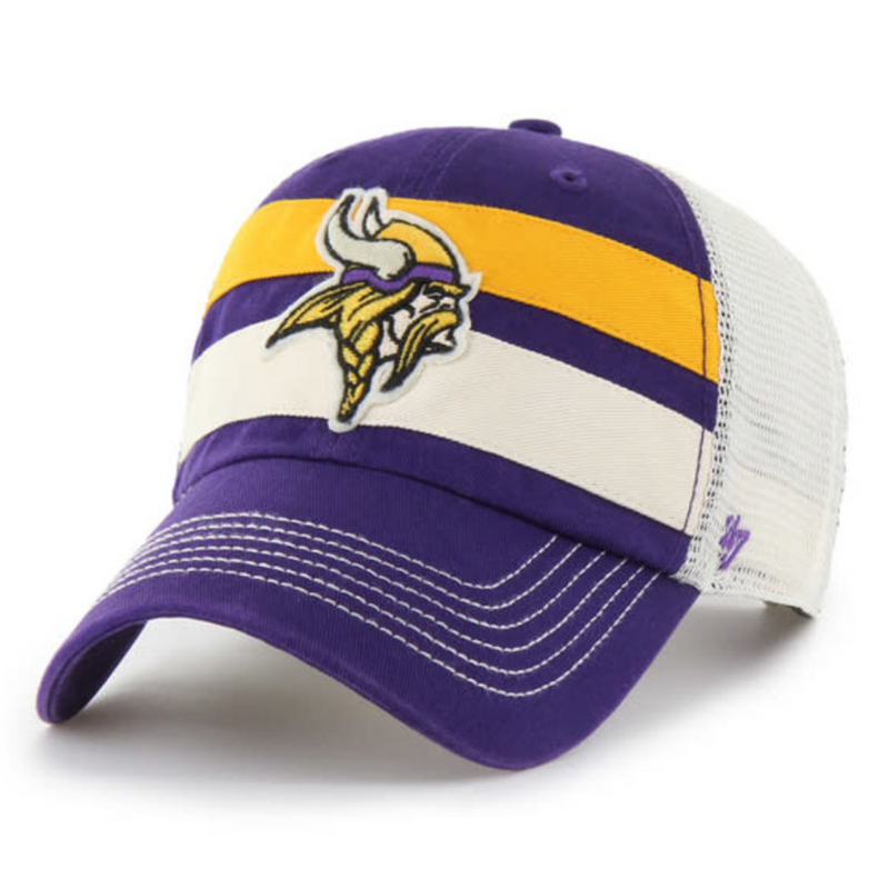 Minnesota Vikings '47 Clean Up Purple Clubhouse Adjustable Snapback Hat Hats 47 Brand   