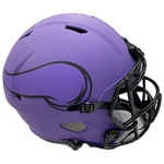 Minnesota Vikings Unsigned Riddell RAVE Speed Full-Size Replica Helmet Collectibles Riddell