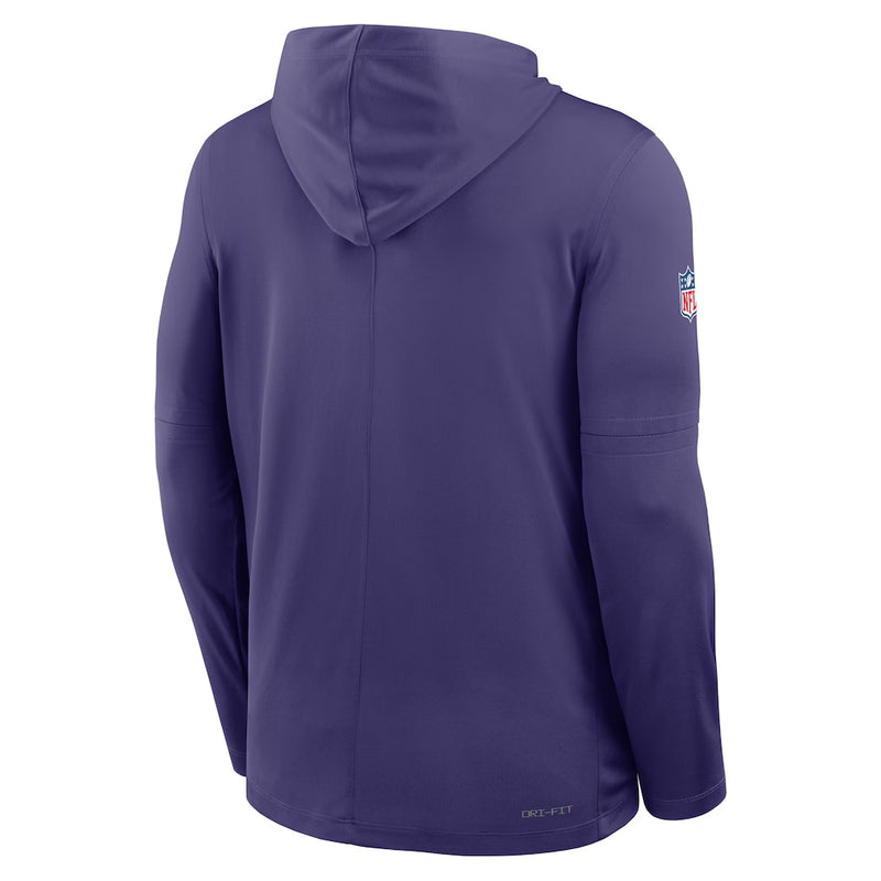 Minnesota Vikings Nike Purple Rewind Club Logo Light Weight Hoodie T-Shirts Nike