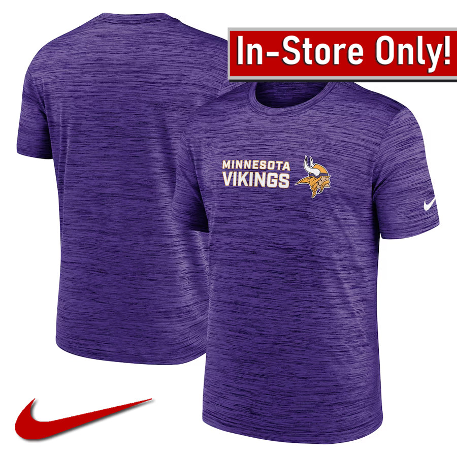 AVAILABLE IN-STORE ONLY! Minnesota Vikings Nike Purple Velocity Tee T-Shirts Nike