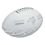 Minnesota Vikings White Training Camp Wilson Full Size Football Collectibles Fan HQ