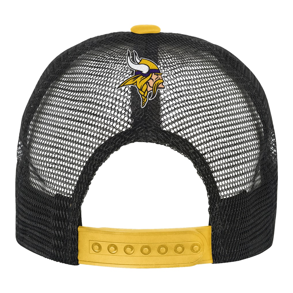 Minnesota Vikings Youth Modern Fan Trucker Adjustable Snapback Hat Hats Fan HQ