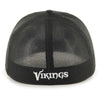 Minnesota Vikings '47 Brand Black Circle Logo Stretch Hat