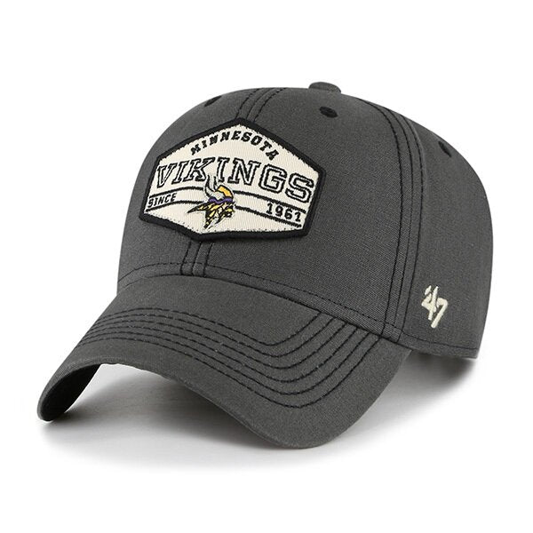 Minnesota Vikings '47 Brand Charcoal MVP Patch Adjustable Hat Hats 47 Brand   