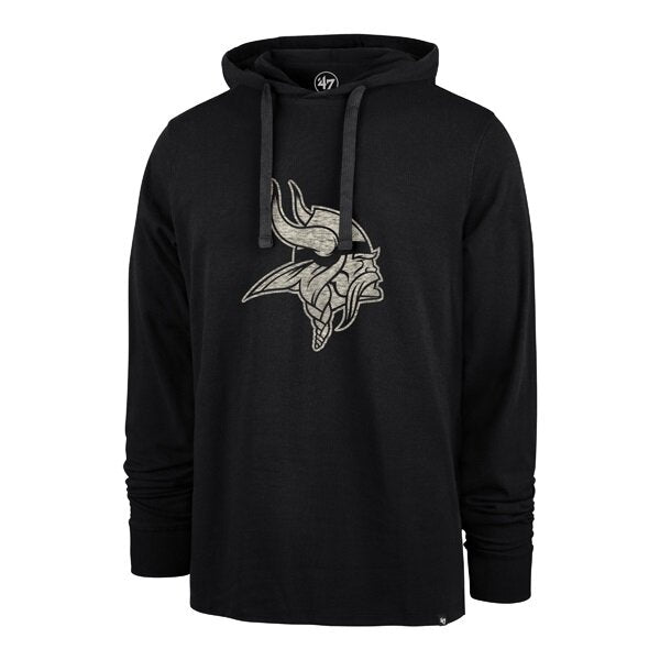 Minnesota Vikings '47 Brand Charcoal Light Weight Hoodie Sweatshirts 47 Brand   