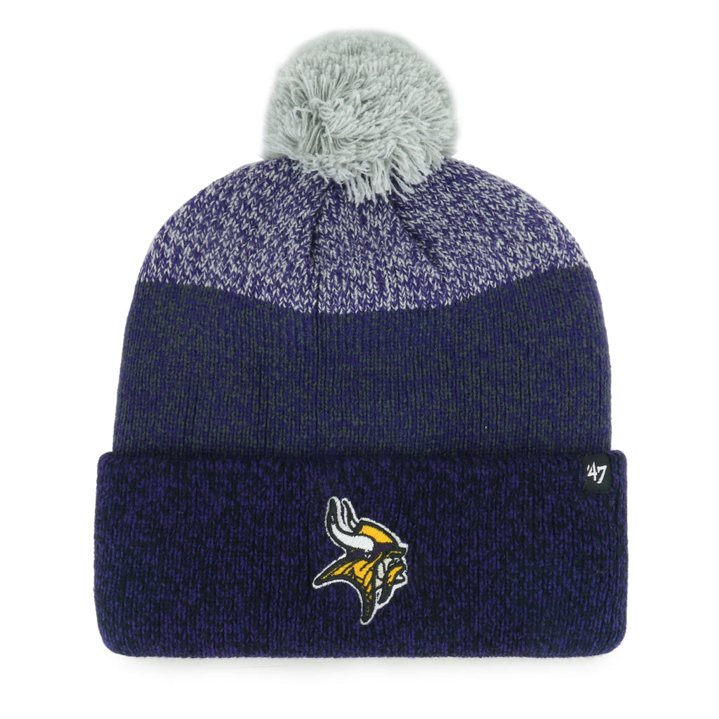 Minnesota Vikings '47 Brand Purple Freeze Cuff Knit w/ Pom Hats 47 Brand   