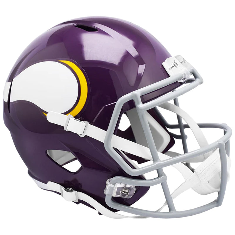 Minnesota Vikings Unsigned Riddell Full Size 1961-79 Throwback Speed Replica Helmet Collectibles Riddell   