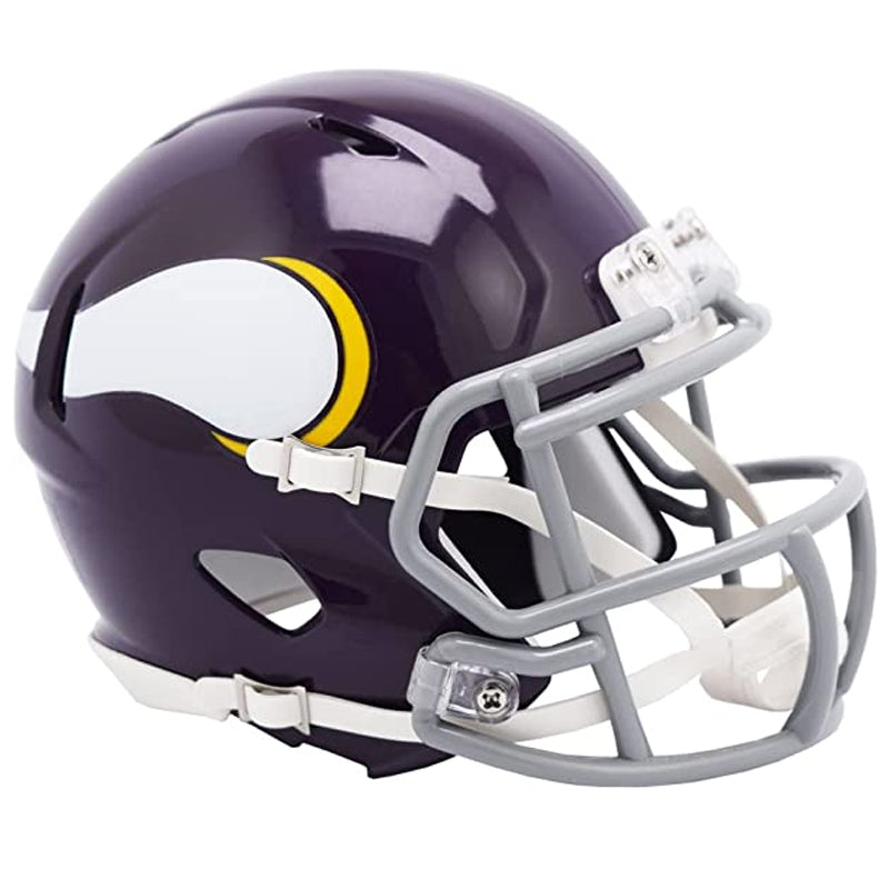 Minnesota Vikings Unsigned Riddell 1961-79 Throwback Speed Mini Helmet Collectibles Riddell   