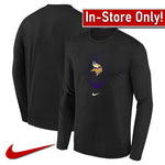 AVAILABLE IN-STORE ONLY! Minnesota Vikings Black Nike Legend Icon Long Sleeve Tee T-Shirts Nike   