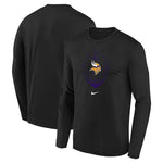 AVAILABLE IN-STORE ONLY! Minnesota Vikings Black Nike Legend Icon Long Sleeve Tee T-Shirts Nike