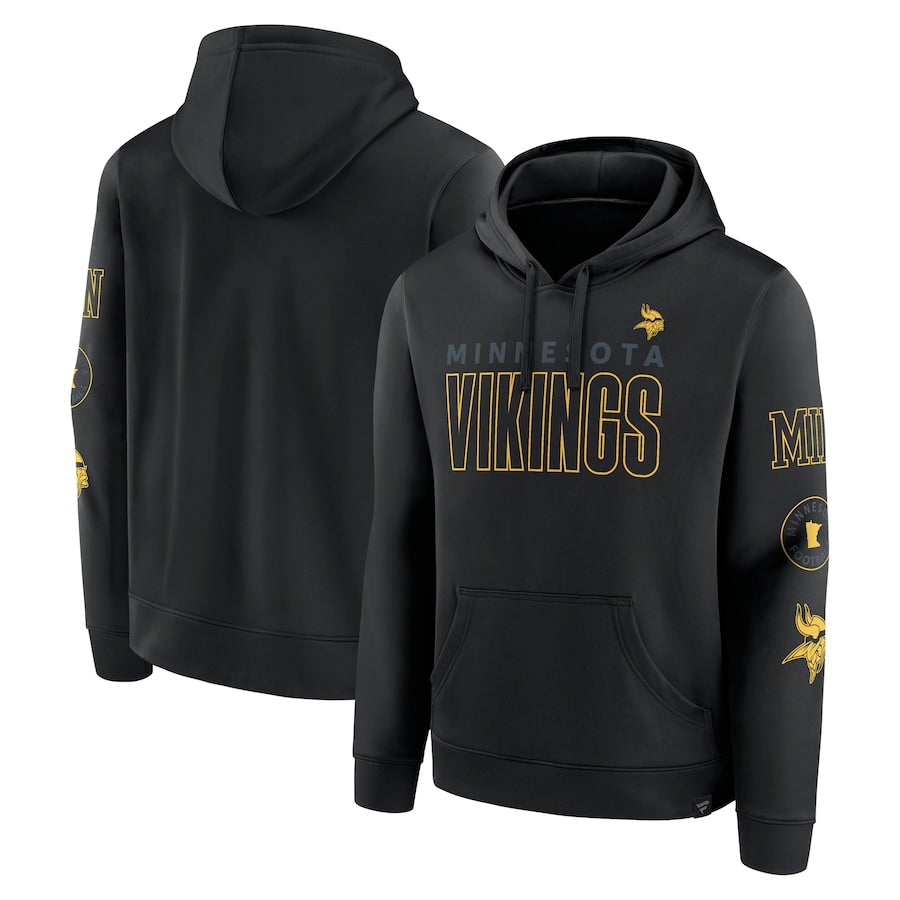 Black vikings hoodie online