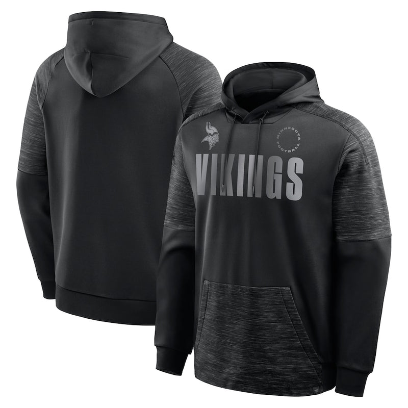 Minnesota Vikings Fanatics Black Chip Shot Pullover Hoodie Sweatshirts Fanatics