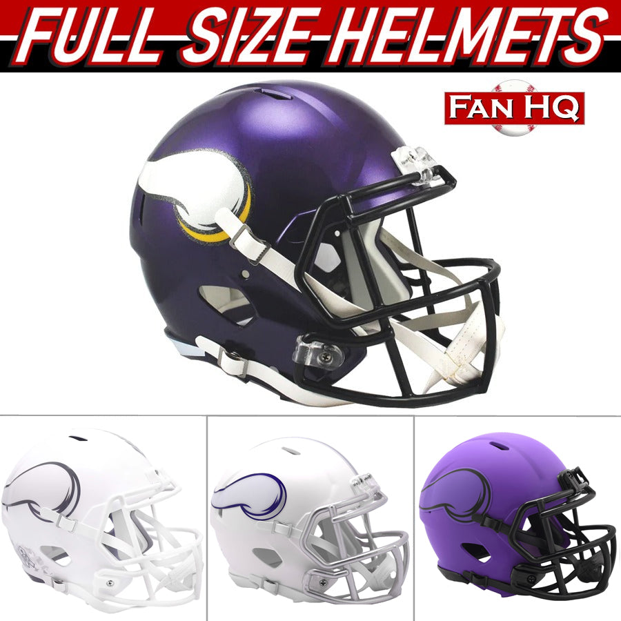 PRE-ORDER: Blake Cashman Autographed Minnesota Vikings Full Size Speed Replica Helmet (Choose From List) Autographs FanHQ