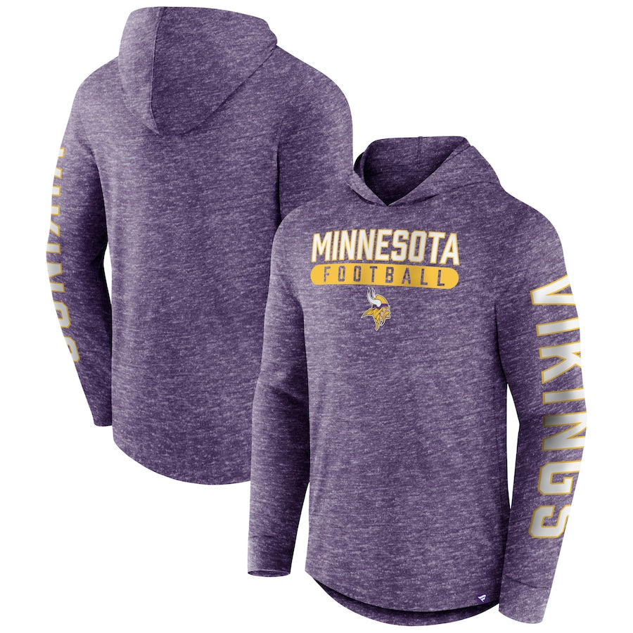 Minnesota Vikings Fanatics Purple Light Weight Hoodie Sweatshirts 47 Brand   