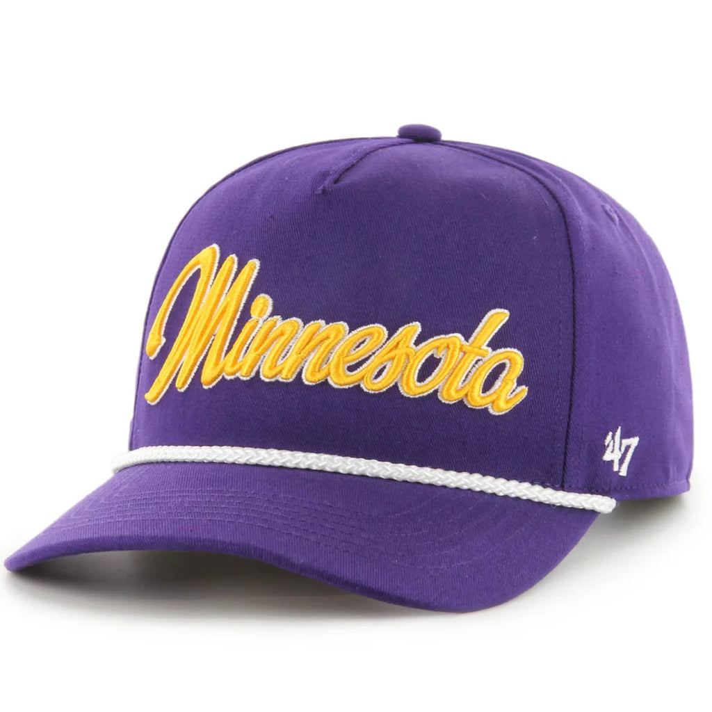 Minnesota Vikings '47 Brand Purple Overhand Hitch Rope Adjustable Hat Hats 47 Brand