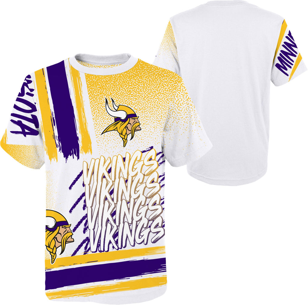 Outerstuff Minnesota Vikings Youth Game Time Tee Large (14-16)