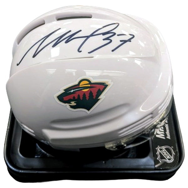 Wes Walz Autographed Minnesota Wild Mini Helmet