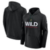 Minnesota Wild Fanatics Black Authentic Pro Primary Pullover Hoodie