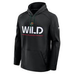 Minnesota Wild Fanatics Black Authentic Pro Primary Pullover Hoodie