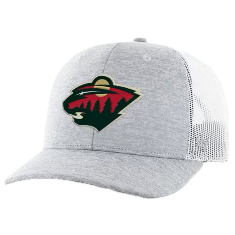 Minnesota Wild '47 Brand Harrington Logo Trucker Adjustable Hat Hats 47 Brand