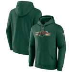 Minnesota Wild Fanatics Green Authentic Pro Pullover Hoodie