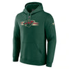 Minnesota Wild Fanatics Green Authentic Pro Pullover Hoodie