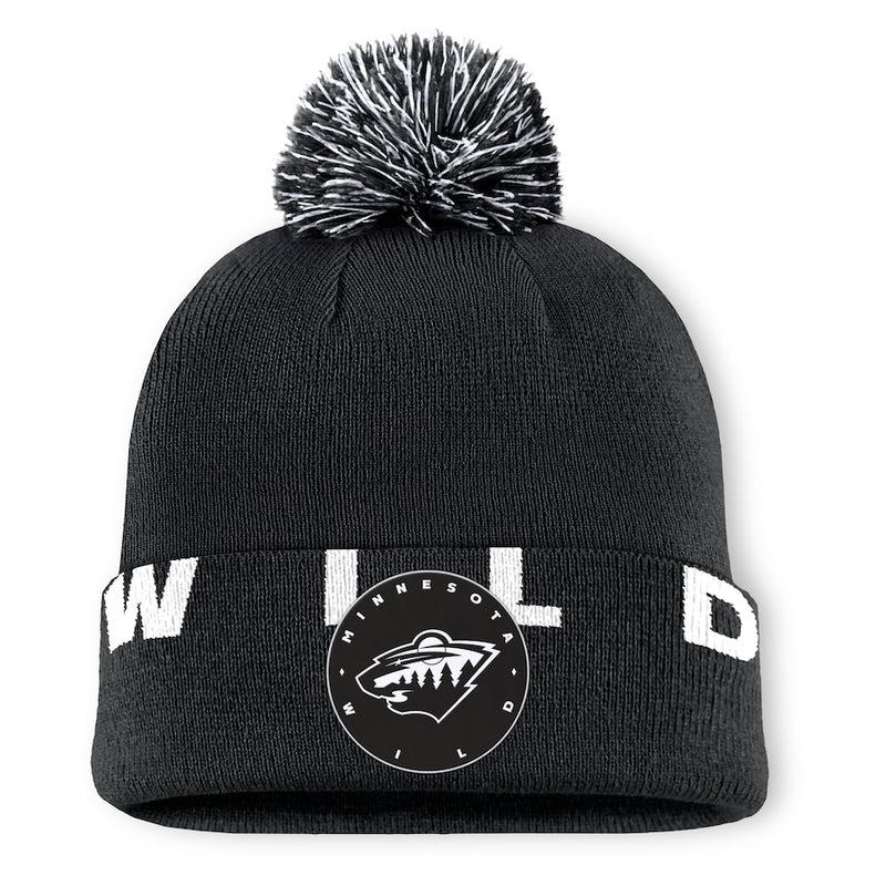 Minnesota Wild Black Fanatics Fundamental High Stick Cuff w/ Pom Hats Fanatics