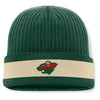 Minnesota Wild Green Fanatics Blueliner Cuff Knit Hats Fanatics