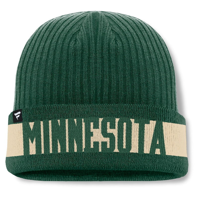 Minnesota Wild Green Fanatics Blueliner Cuff Knit Hats Fanatics