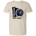 Minnesota Timberwolves '47 Brand Bone State with Logo Tee T-Shirts 47 Brand   