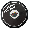 Mats Zuccarello Autographed Minnesota Wild Logo Puck Autographs FanHQ