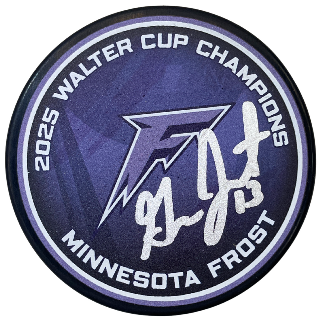 Grace Zumwinkle Autographed Minnesota Frost Walter Cup Champions Two-Sided Logo Puck Autographs FanHQ