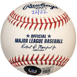 Luis Arraez Autographed Rawlings OMLB Baseball w/2022 AL Batting Champ (#22/22)