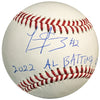 Luis Arraez Autographed Rawlings OMLB Baseball w/2022 AL Batting Champ (#3/22)