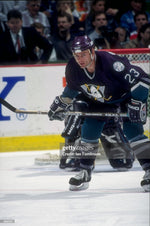 Brian Bellows Game Used 1996-97 Anaheim Mighty Ducks Team Signed Hockey Stick