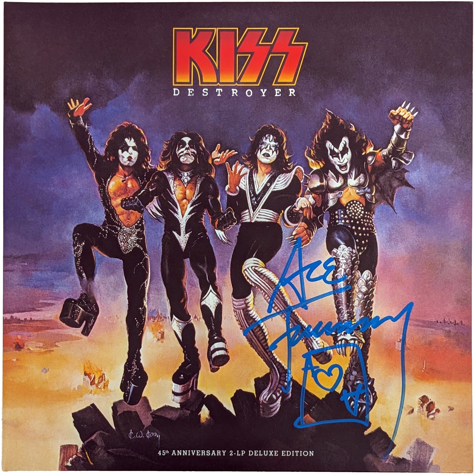 Ace Frehley Autographed KISS Destroyer 45th Anniversary Edition