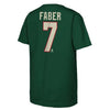 Brock Faber Minnesota Wild Youth Green Player T-Shirt T-Shirts Outerstuff