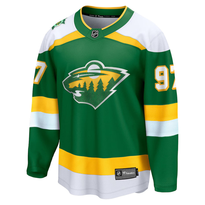 Kirill Kaprizov Minnesota Wild Green Retro Alternate Fanatics Breakaway Replica Jersey