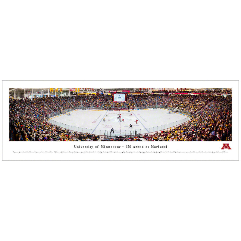 PRE-ORDER: Jimmy Snuggerud Autographed Mariucci Arena Panoramic Print