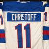 PRE-ORDER: Autographed USA White Olympic-Style Jersey w/ 1980 Gold! Inscription (Select Player From List)